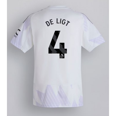 Moški Nogometni dresi Manchester United Matthijs de Ligt #4 Gostujoči 2025-26 Kratek Rokav Moški Nogometni dresi Manchester United Matthijs de Ligt #4 Gostujoči 2025-26 Kratek Rokav
